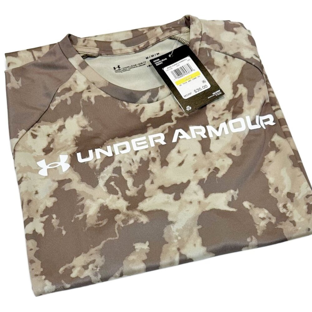Under Armour‎ Men's short Sleeve T-Shirt | Khaki Base Camo | Medium